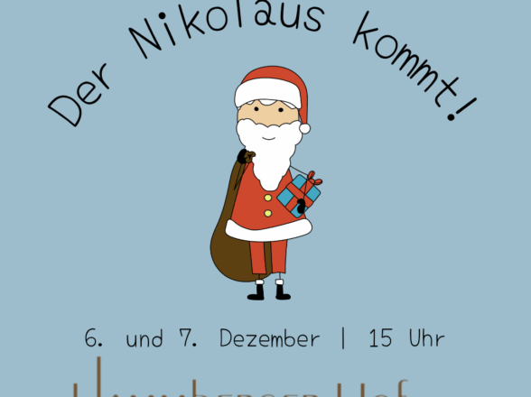 ???? Der Nikolaus kommt zum Hammberger Hof auf den Weihnachtsmarkt